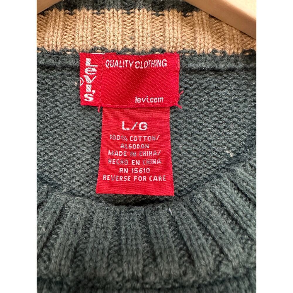 Vintage 1990’s Levi’s Fair Isle Crewneck Sweater Size Large - Picture 5 of 6